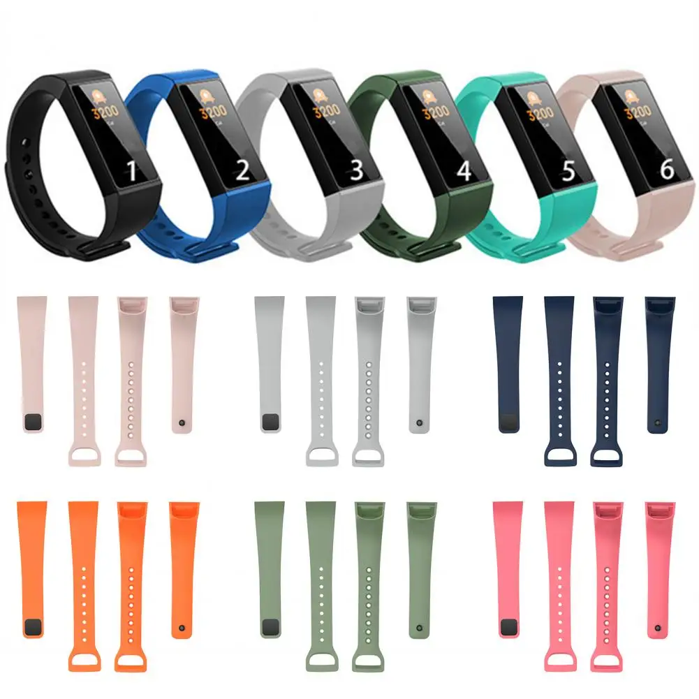 Waterproof Watch Strap Thickened Tpu Replacement Wristwatch Straps for Redmi Mi Band 4c Watch Detachable Comfortable Accessories