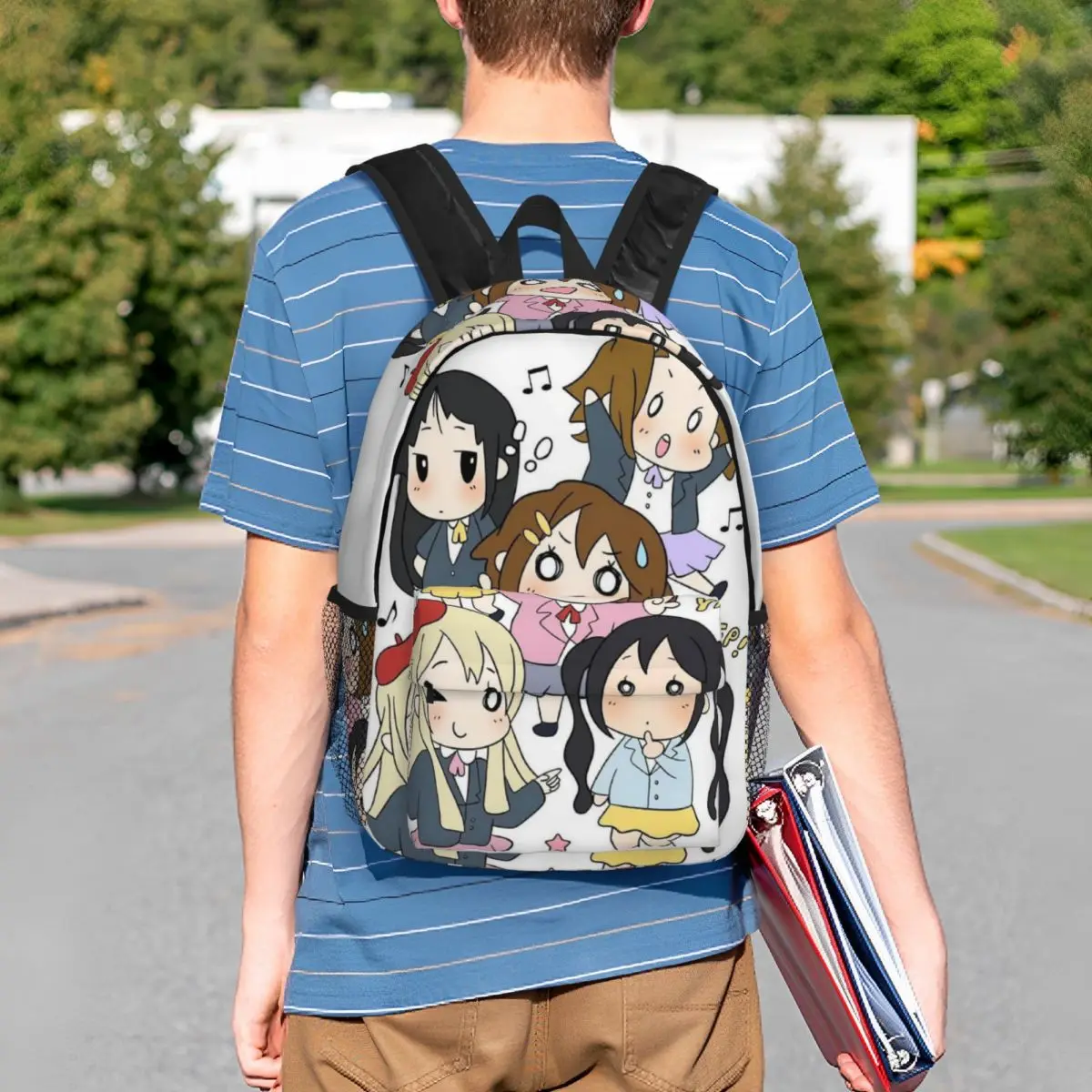 

K-On Anime Music Backpack Student BookBag Children School Bag Computer Shoulder Bags for Men Women