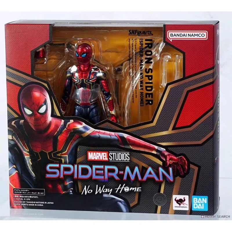 

Bandai Original SHF Anime SPIDER-MAN Model kit Action Figure Toys For Kids Collectible Gift Desktop Decoration Dolls