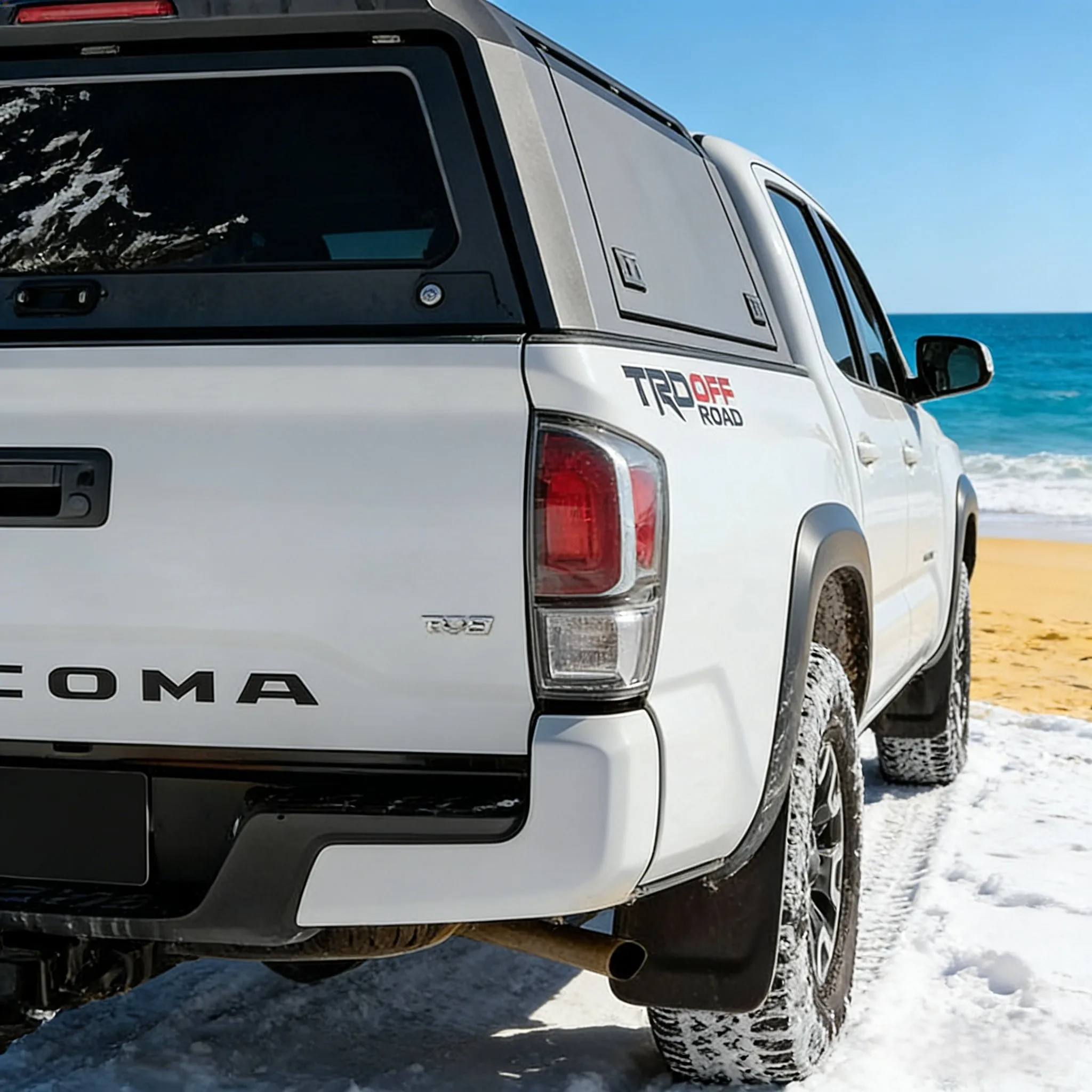 

Dream Garage Premium Aluminum Alloy Pickup Canopy Waterproof Sunproof Acid-Alkali Resistant Locking No-Drilling | Perfect Fit TO