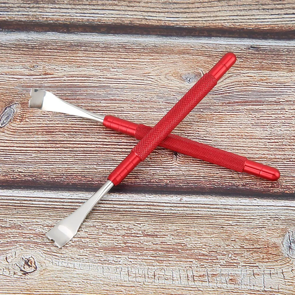 2Pcs Easy Operation Aluminum Watch Hand Tool Red Precision Hairspring Clamp Combination Hand Remover Watch Repair