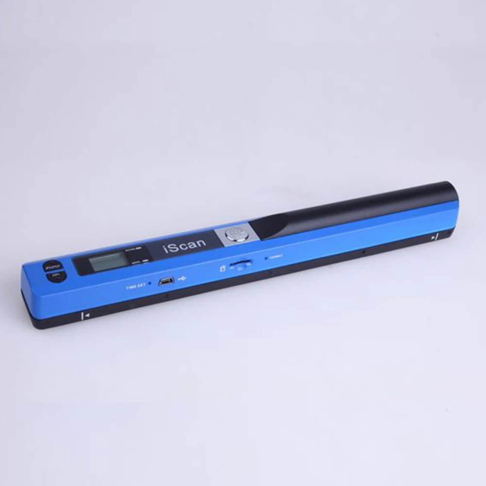 USB 2.0 Mini LCD Display Portable Handheld High Speed 900DPI Compact JPEG/PDF Format Pen Type Document Scanner