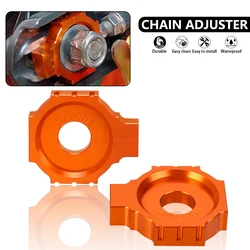 2024 Motorcycle Accessories Rear Axle Blocks Chain Adjuster For KTM Duke 390 2013 2014 2015 2016 2017-2023 Duke 125 200 All Year