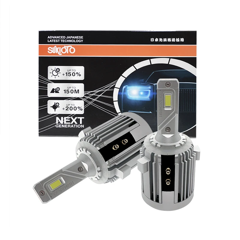 

2PCS SUKIOTO H7 LED Headlight Lamp Canbus Error Free 110W 6000K H7 Low Beam LED Bulb Light For VW BMW Audi Benz Golf 6 7 Nissan