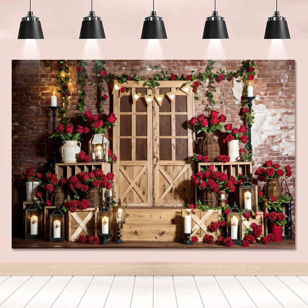 Laeacco Valentine's Mother's Day Photocall Background February 14th Photo Backdrop Wedding Bridal Shower Photography Backdrop