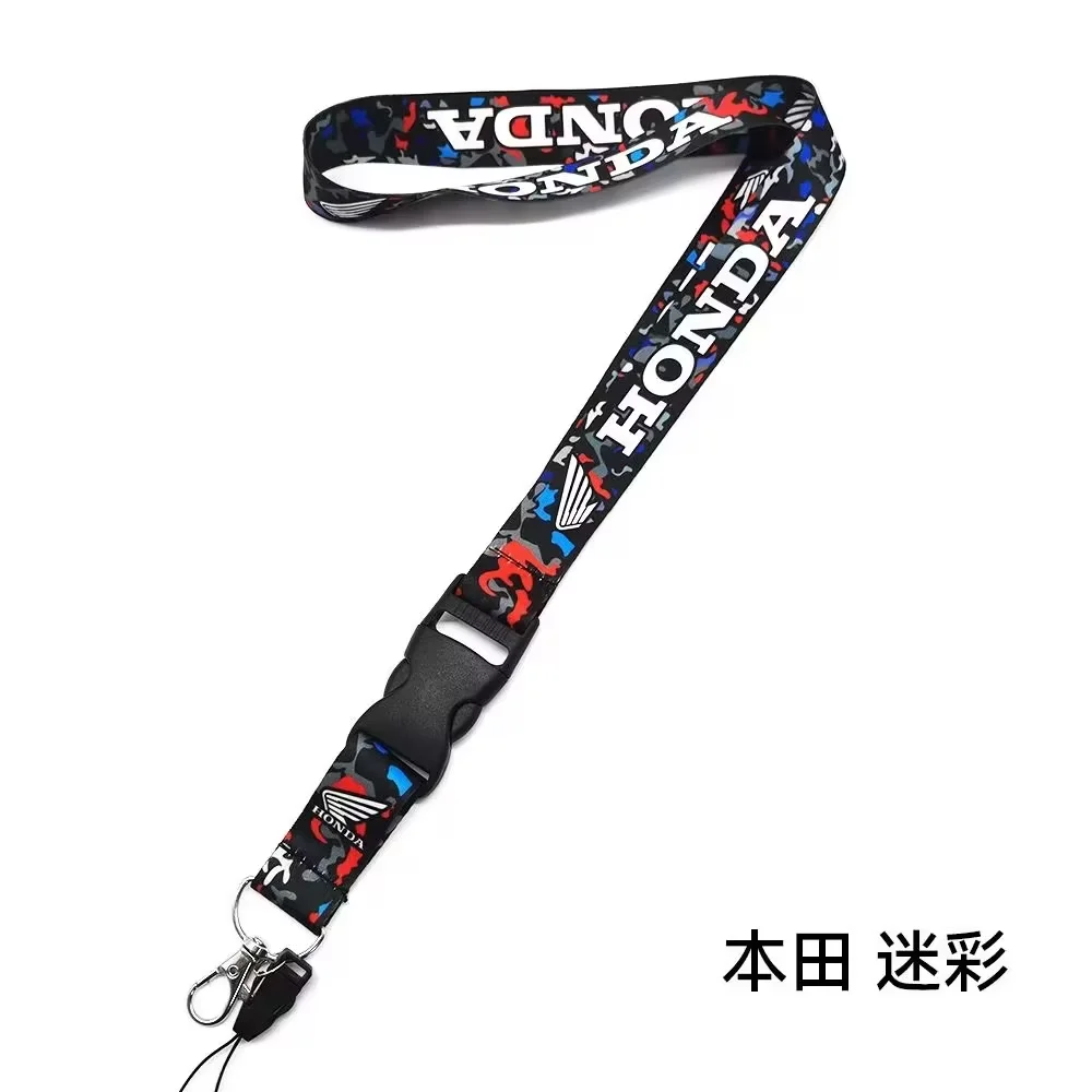 Lanyard Nylon Printing Car Logo Keychain Motorcycle Auto Keyring For Honda CBR CBF CB400 CRF CB650R CB650F CB1000R 1100XX 1000F view 3