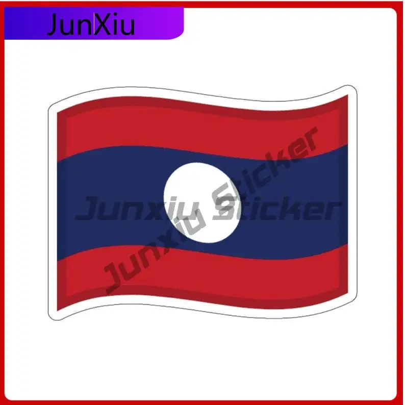 

Laos Flag Sticker Lao Decals Occlusion Scratch Decorations Car Bicycle Skateboard Laptop Rv Camper Windows Windshield Laptop Pvc