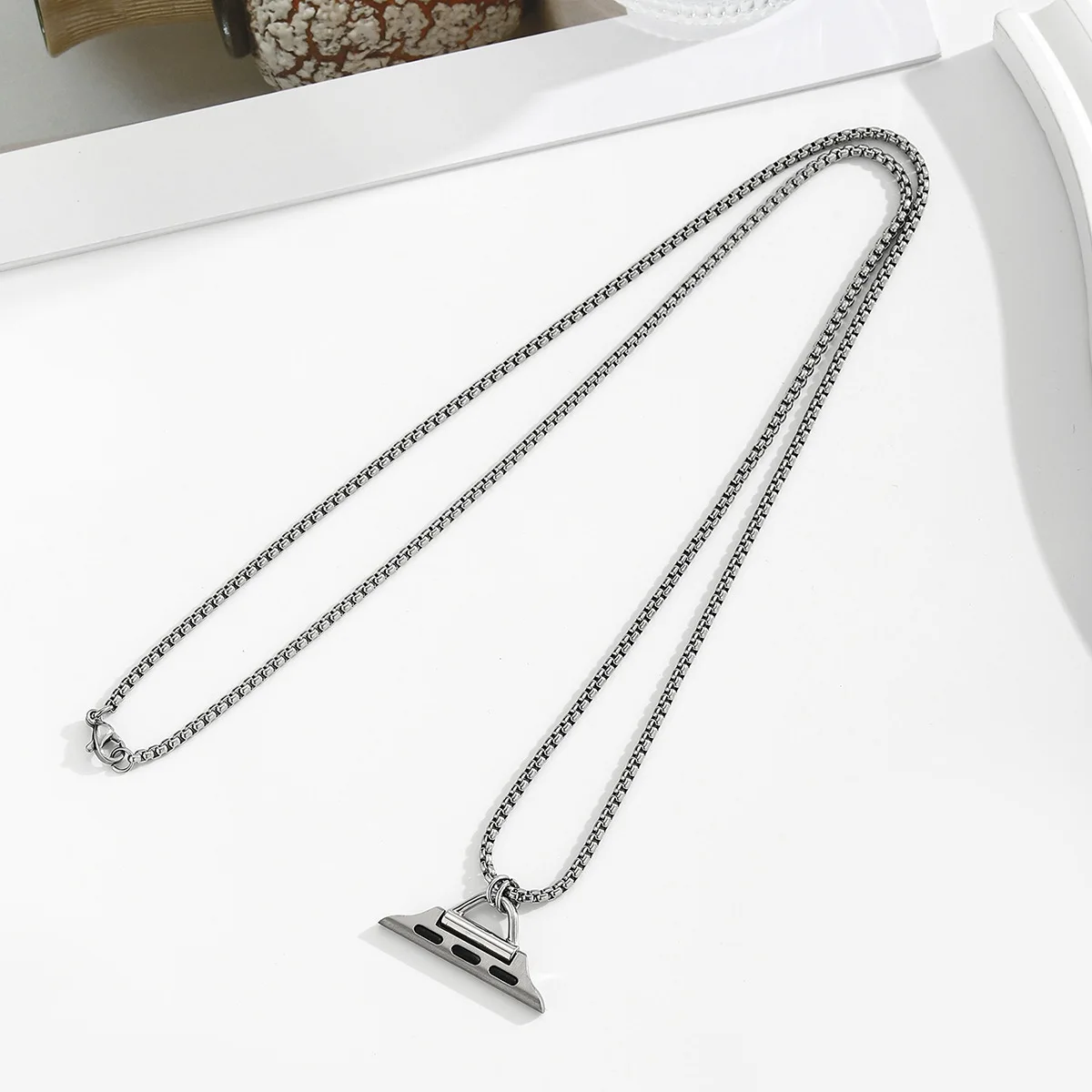 Necklace Metal Strap For Apple Watch Band Series 11 10 8 7 SE 6 5 4 3 For iwatch Series 49mm 41mm 45 40 44mm 38 42 Necklace Band view 3