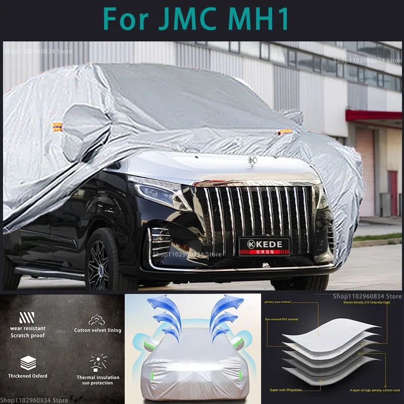 

For Kede MH1 MPV 210T Full Car Covers Outdoor Sun uv protection Dust Rain Snow Protective Auto Protective pickup cover