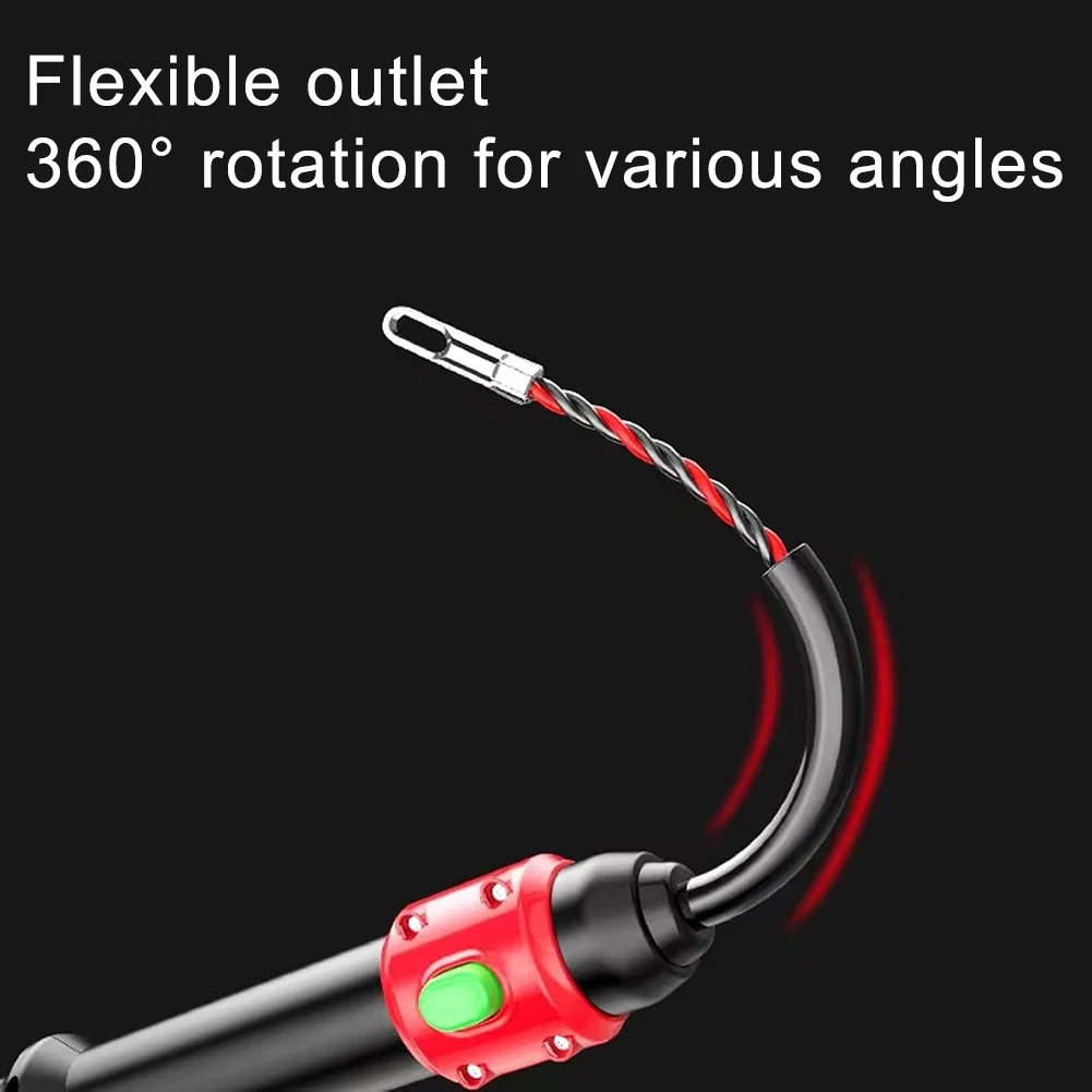 Ergonomic Cable Pulling Tool Supporting Multiple Wire Gauges and Standard Conduit Sizes for Broad Application Range