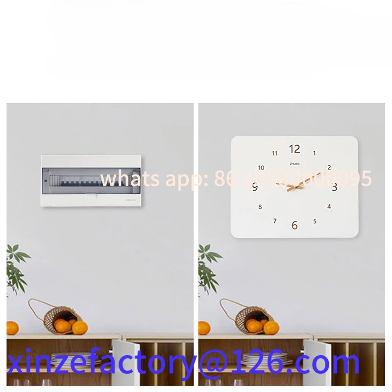ساعة انسداد صندوق عداد كهربائي قابل للتخصيص، بساطة حديثة، تعليق منزلي، توزيع