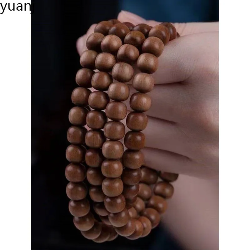 

Indian Black Old Mountain Sandalwood Buddhist 108 Beads Bracelet