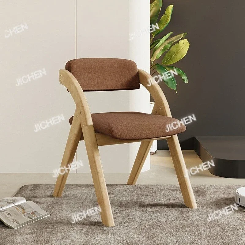 HSFully ausgestatteter Massivholz-Esszimmerstuhl, klappbarer Klapphocker für Zuhause, Büro- und Besprechungsstuhl, kann gestapelt werden