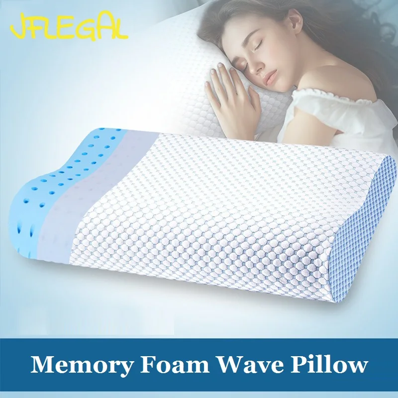 

JFLEGAL Memory Foam Pillow Slow Rebound Deep Sleep Memory Pillow Side Sleep Breathable Neck Pillows for Bedroom Travesseiro