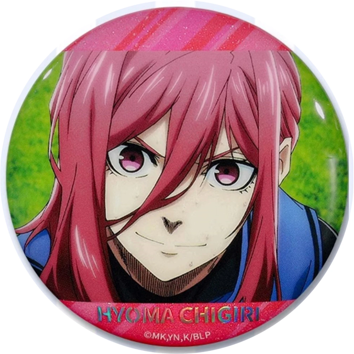 58mm Anime BLOCCO BLU Rin Itoshi Nagi Seishiro Chigiri Hyoma COSTUME Cosplay Distintivo Pin SPTE Spilla in banda stagnata ﻿   Gilf di Halloween Prop