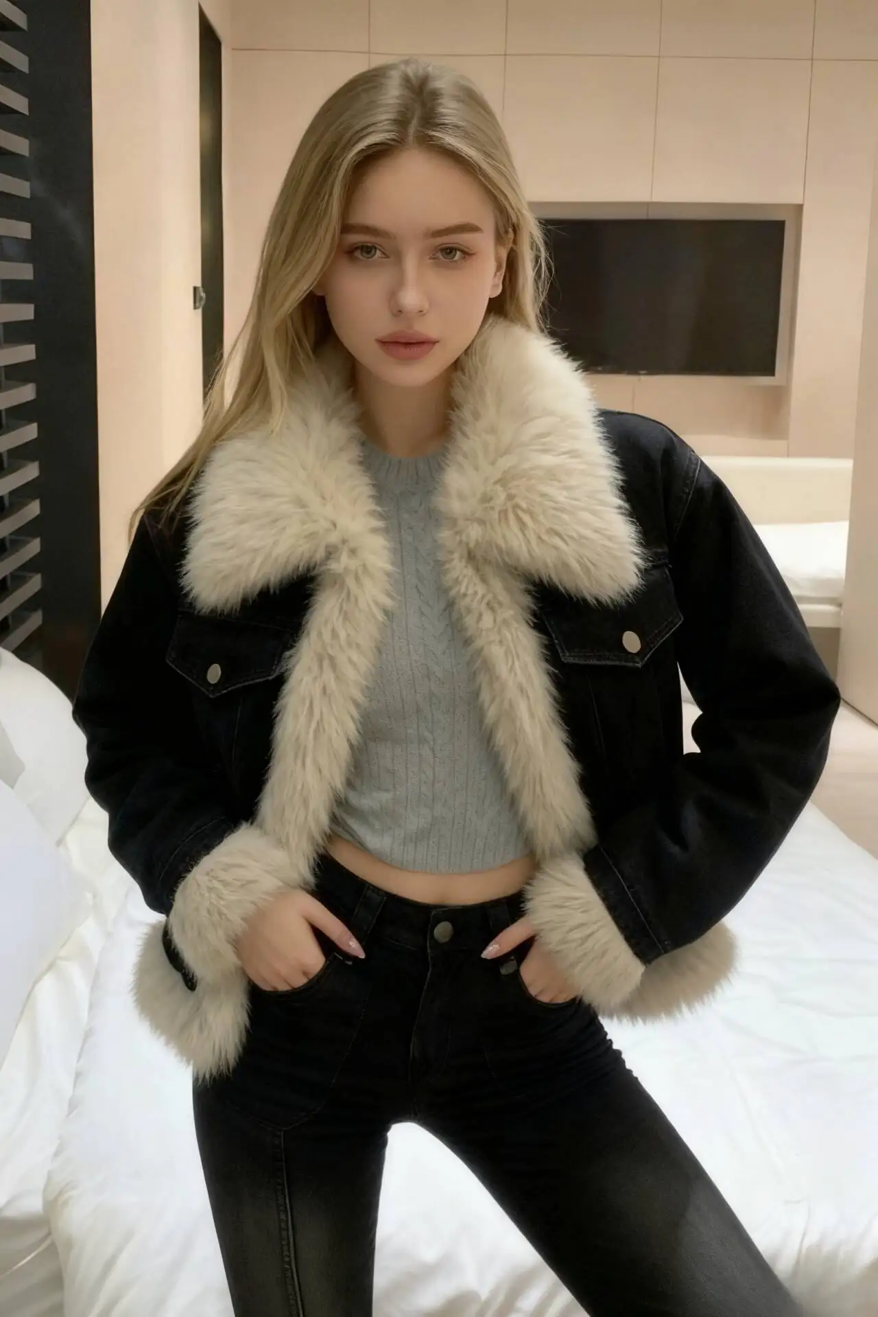 زي باركاس نسائي للشارع في الخريف مصنوع من البوليستر مبطن بدون أزرار ومقصوص للكلية من Preppy، فريد من نوعه، أنيق وحديث، شبابي أنيق