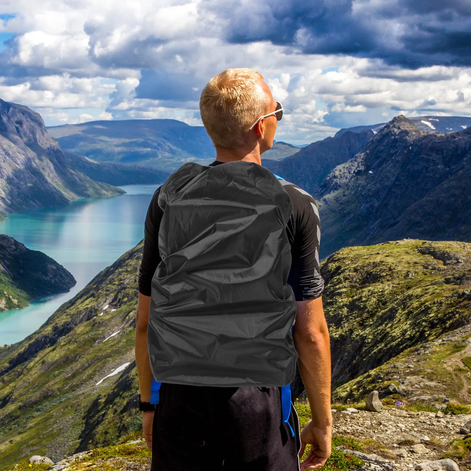 

Водонепроницаемый чехол для рюкзака с эластичными краями, защита от дождя для походов, кемпинга, школьных рюкзаков, для использования на открытом воздухе