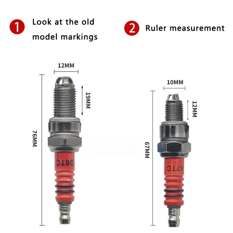 1PC 10mm Motorcycle Iridium Spark Plug Three Jaw Three-Pole Energy-saving Spark Plug For A7TC D8TC 110 125 150