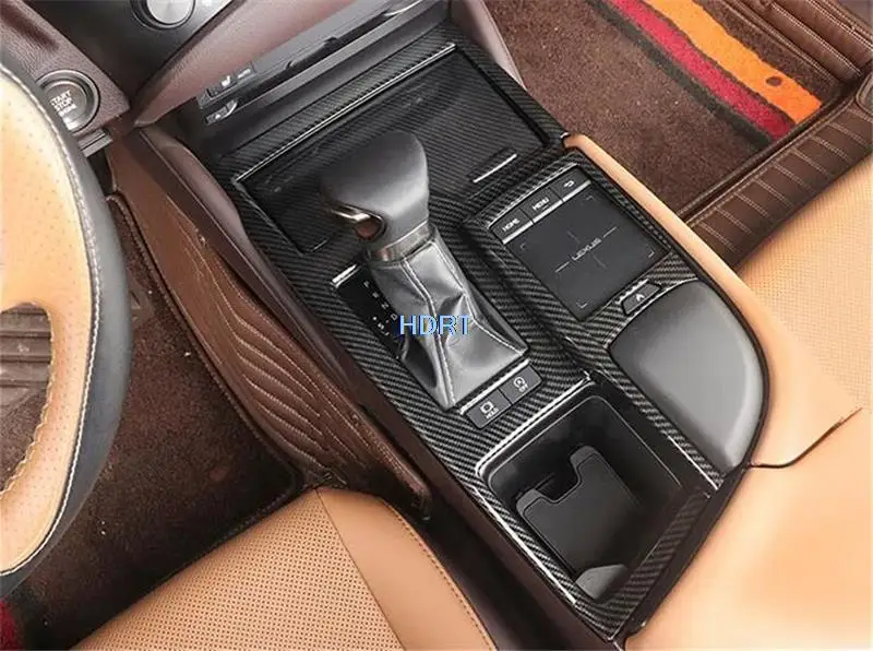 Air AC Glass Lift Button Gear Box Control Cover Trim For Lexus ES ES200 ES260 ES300 2018-2022 Car Styling Carbon Fibre Interior