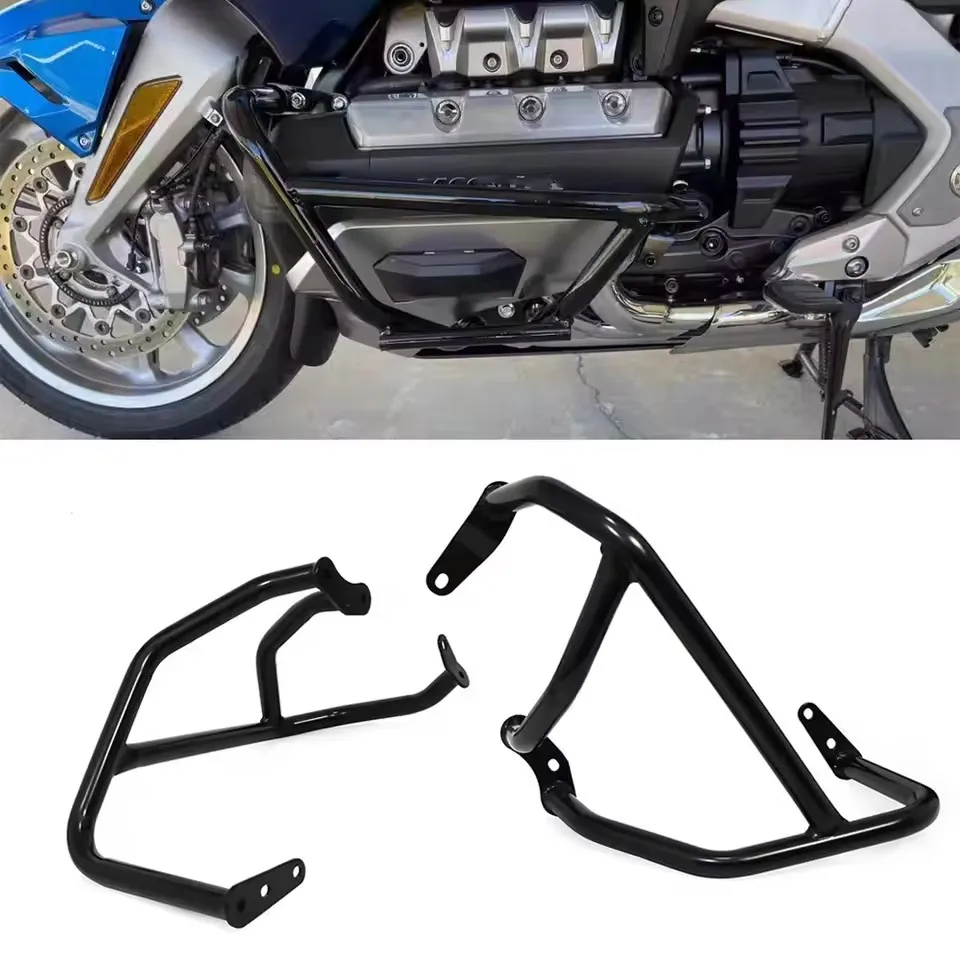 لهوندا الذهب الجناح 1800 GL1800 F6C Goldwing GL 1800 2018-2023 الطريق السريع محرك الحرس تحطم بار القضبان الوفير حيلة قفص حامي