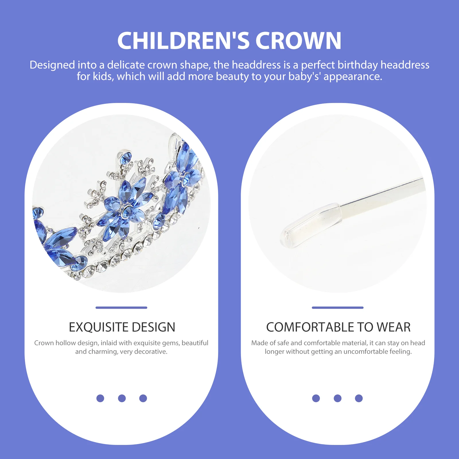 Diadema de corona para niños, disfraz, tocado delicado, copo de nieve, decoración para el cabello para fiesta, adorno de aleación para niños, papá único