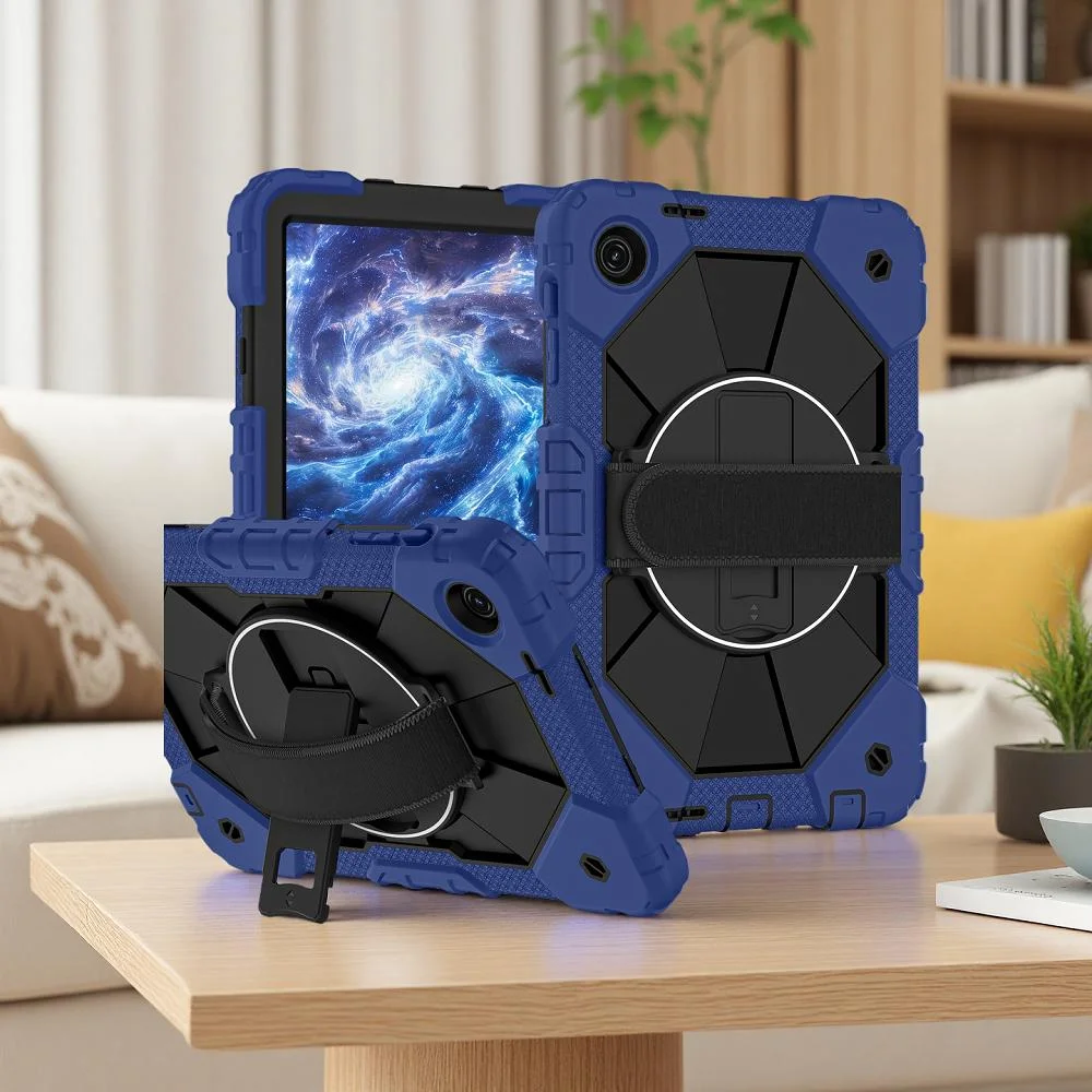 

Shockproof Kids Protective Case for T-Mobile RevvL Tab2 10.1“ Tablet, with Hand Strap & Kickstand, Durable Silicone for Outdoor