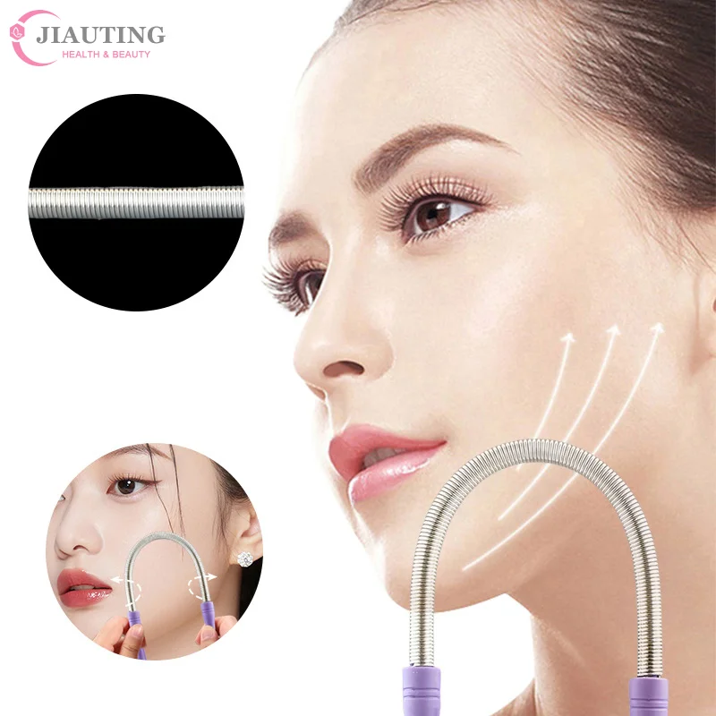 1PC Facial Hair Remover For Women.Remove Unwanted Hair On Upper Lip,Chin,Face,Or Neck U-shape Remover Spring For Unsightly Hair