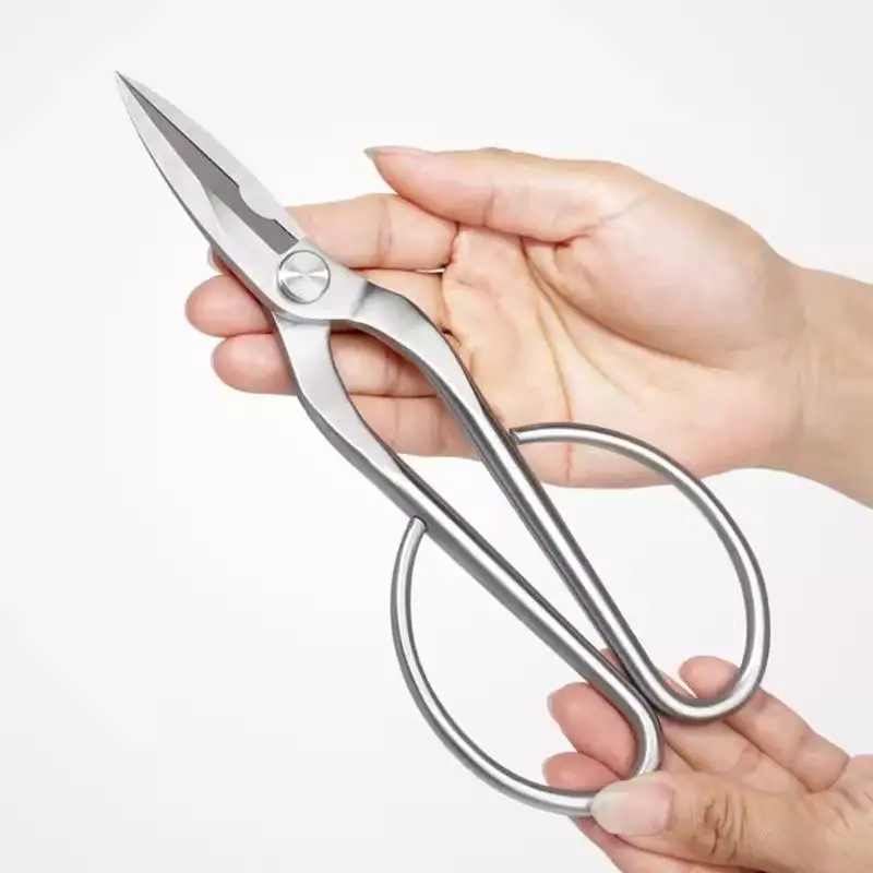 Compact Stainless Steel Plant Shears For Precise Trimming Leaves Buds And Small Branches Pruning Scissors Cutter 