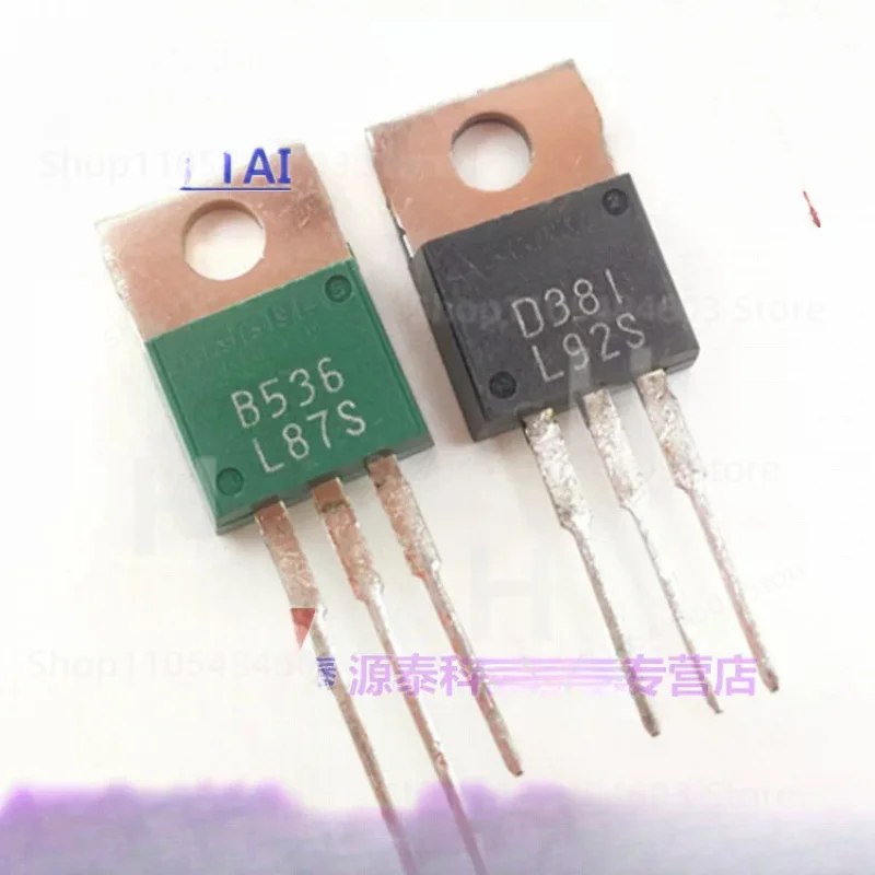5 PARES de Transistores 2SD381 2SB536 D381 B536 TO-220 para Amplificador de Audio de Alta Fidelidad