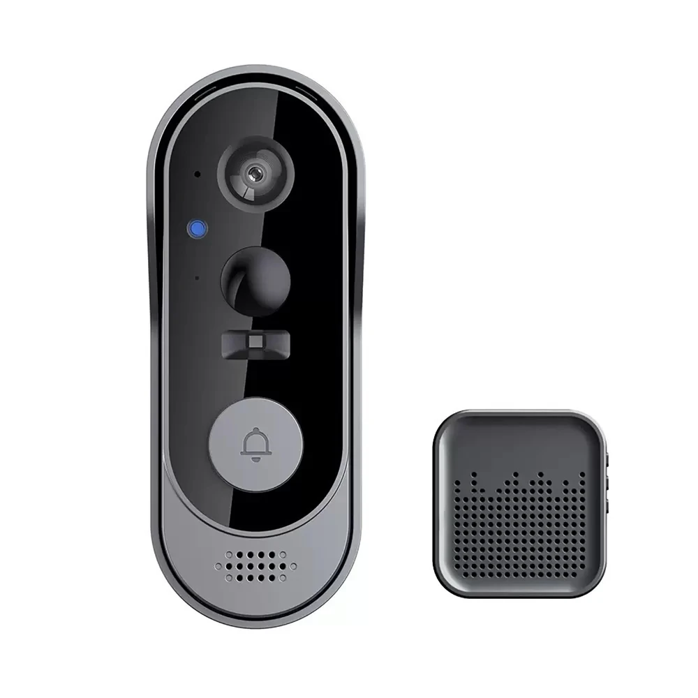 Sonnette intelligente sans fil avec interphone vidéo, application WIFI, télécommande, Vision nocturn