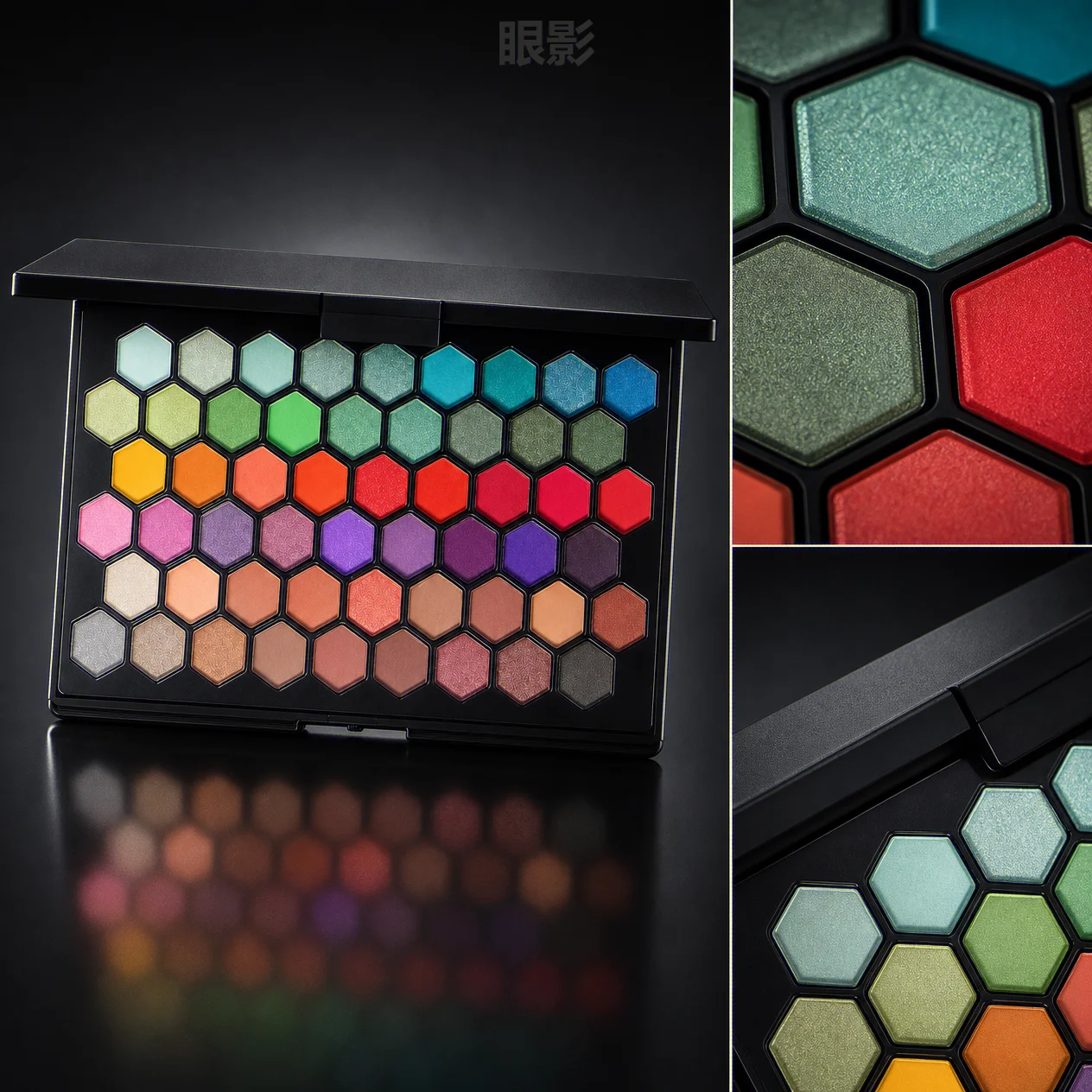HTMCK Earth Tone Eyeshadow Palette Matte Shimmer Glitter Stage Makeup Eye Shadow gallery 5