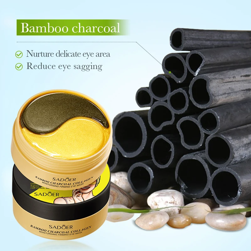 60 قطعة SADOER الأسود الذهبي كريستال الكولاجين قناع عين مكافحة الهالات السوداء مكافحة الشيخوخة المضادة للتجاعيد ترطيب بقع العين #3