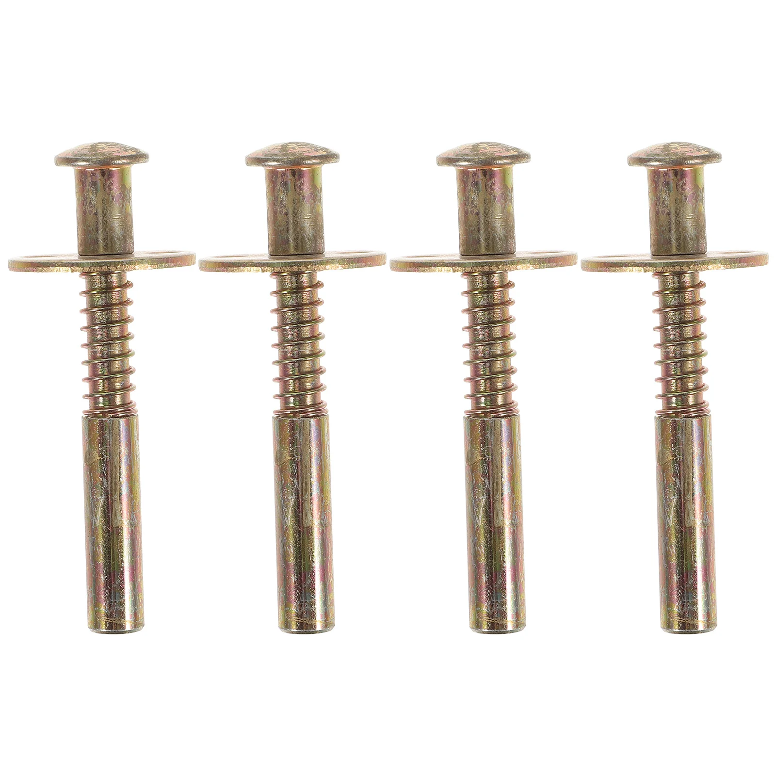 

Spring Loaded Plunger Latch Durable Iron Bed Fastening Hardware Automatic Locking Pin for Crib Rabbit Cage Window Screen Easy
