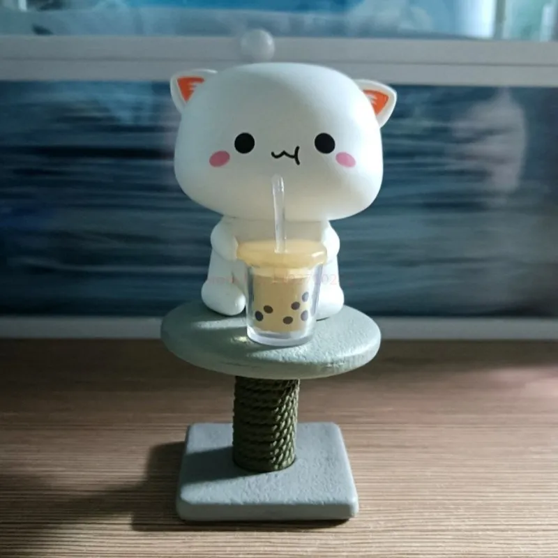 Mitao Cat Kawaii Blind Box Toys Cute Cat Lucky Mystery Box Anime Action Figures Animal Figure Model Ornaments Birthday Gift