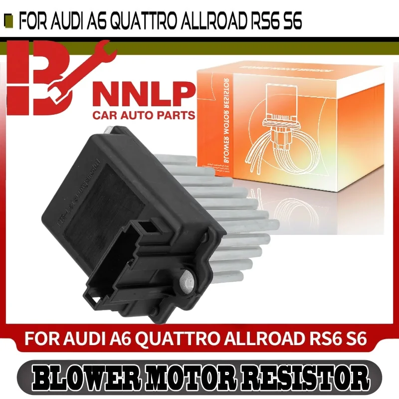 

A/C Blower Motor Resistor for Audi A6 99-04 A6 Quattro Allroad Quattro RS6 S6 RU549, 4B0820521