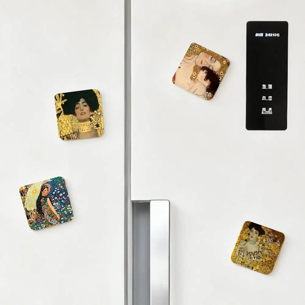 G-Gustav K-Klimt Refrigerator Magnets For Dishwasher/ Refrigerator/ Freezer, Whimsical Kitchen Decor