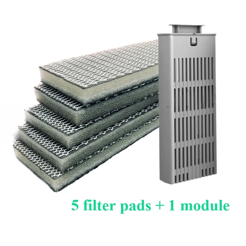New 5 filter pads + one module For Xiaomi Mijia Smart Aquarium Physical Filtration Special Cotton Enhanced Filter Cotton