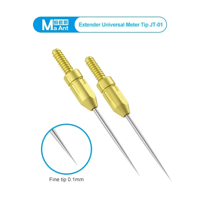 MaAnt JT-01 Multimeter-Verlängerungsspitze, 0,1 mm, feine Nadel aus Edelstahl, Teststift für die Reparatur von Telefon-IC-Chips, Leiterplatten und LEDs, Werkzeugset. – Detail 7