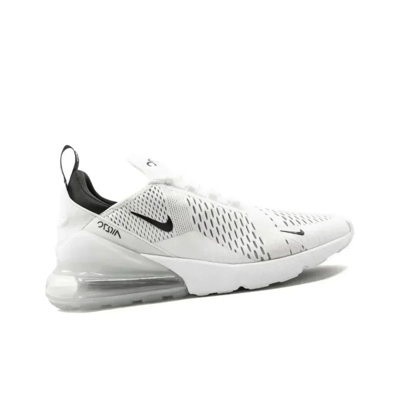 Nike Air Max 270 White Black AH8050-100 Retro Simple, Low-top Air-cushioned Running Durable Shoes