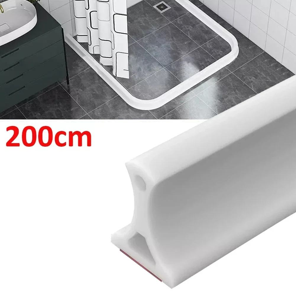 2m Bendable Water Stopper Shower Floor Wet Dry Separation Kitchen Sink Splashproof Blocker Water Dam Bathroom Shower Accessories