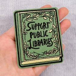 Book Lover Patches On Clothes Reading Enthusiast Iron on Embroidered Patches For Clothing DIY Stripes Applique Accessory