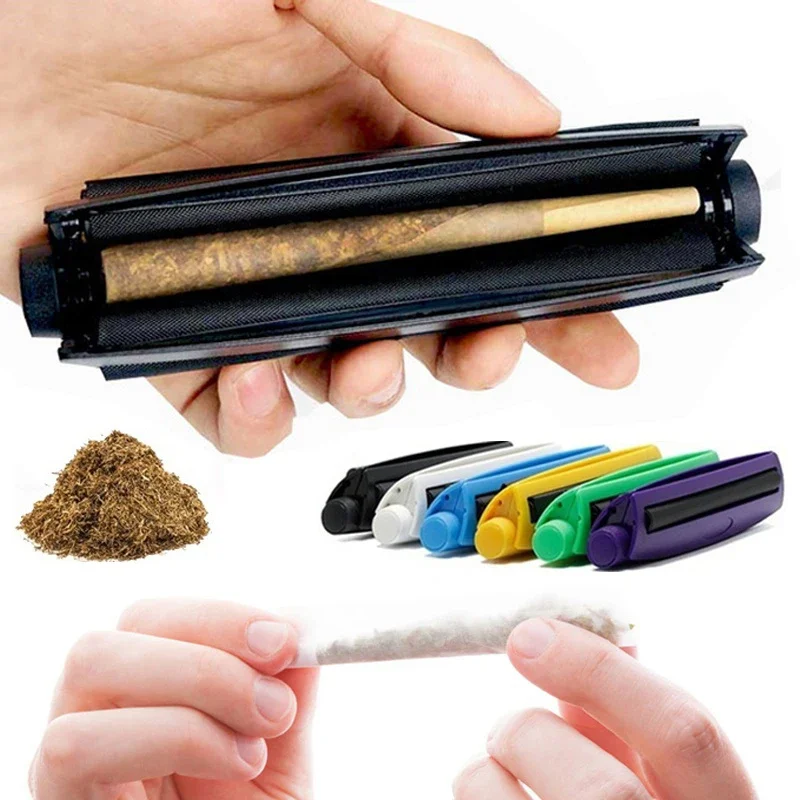 

Plastic Cone Cigarette Rolling Machine 78mm 110mm Manual Portable Tobacco Herb Roller with Smoking Accessories Gift for Smokers