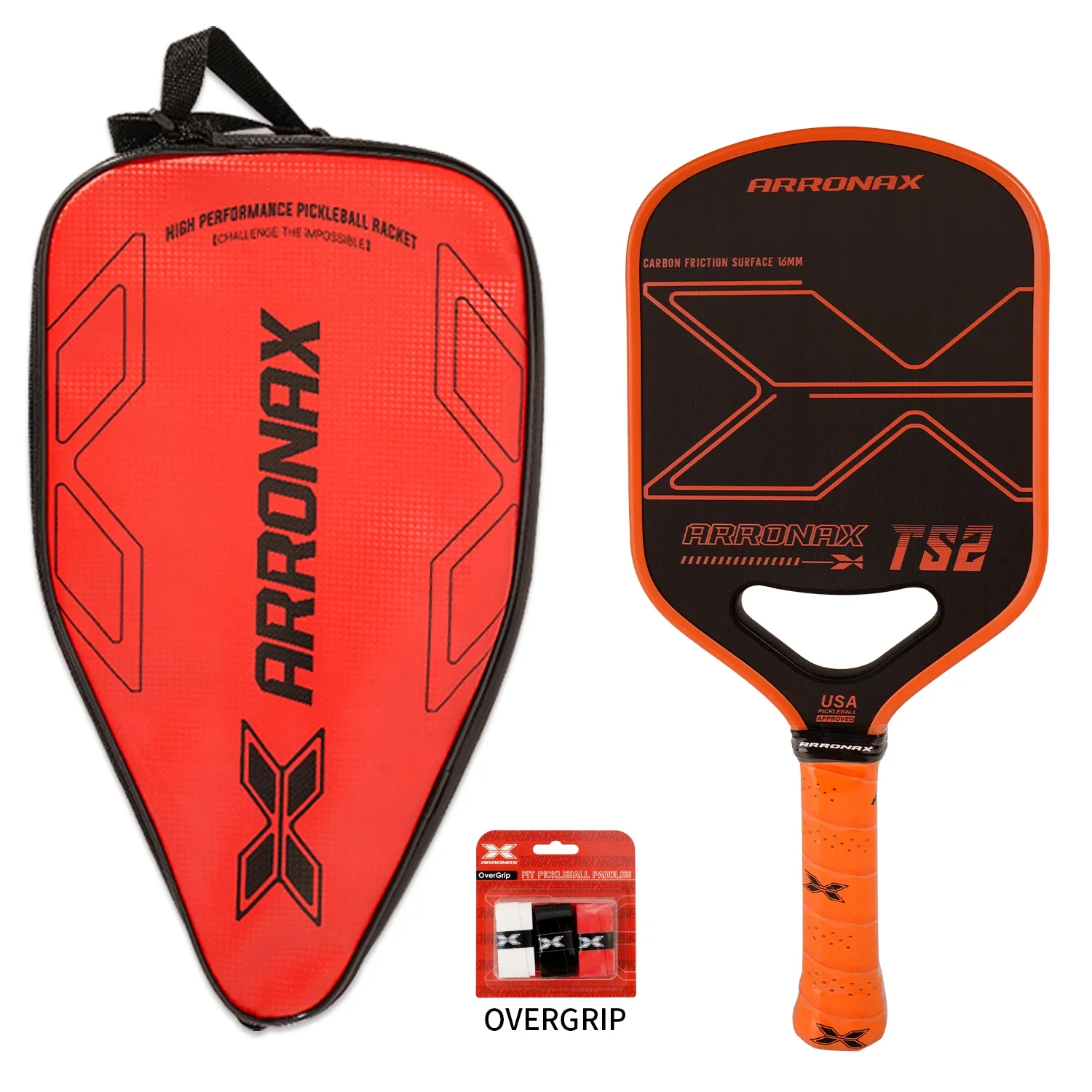 

Thermoformed Pickleball Paddle Raw Carbon Friction Surface with High Grit &Spin USAPA Compliant Power Sweet Spot Pro Paddle