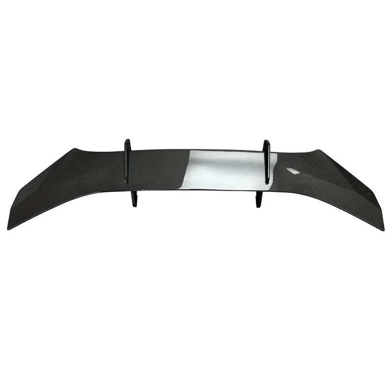 High Quality PT Style Single Deck Add-On Dry Gloss Carbon Fiber Rear Spoiler Tail Wing Exterior Accessories Hura