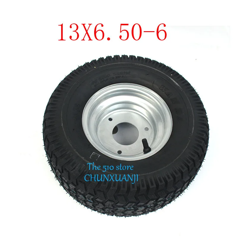 

2PCS Super High Performance GO KART KARTING ATV UTV Buggy 13X6.50-6 Inch Wheel 13*6.50-6 Tire with Hub