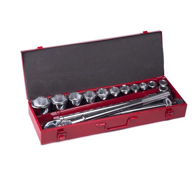 

3/4 Series 16 PCS Engineering Machine Automotive Maintenance Repair Sleeve Ratchet Wrench Combination Set 091801