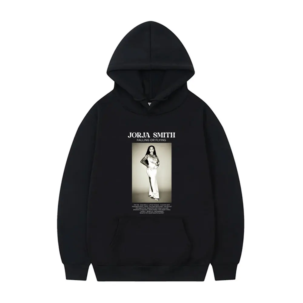 

Singer Jorja Smith Falling or Flying Graphic Hoodie Men Women Casual Oversized Sweatshirt Male Fashion Y2k Aesthetic Hoodies