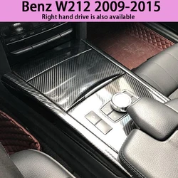 Suitable for W212 Interior Sticker,Carbon Fiber Modified Film for Central Control Gear Shift for Mercedes-Benz E-Class 2009-2015
