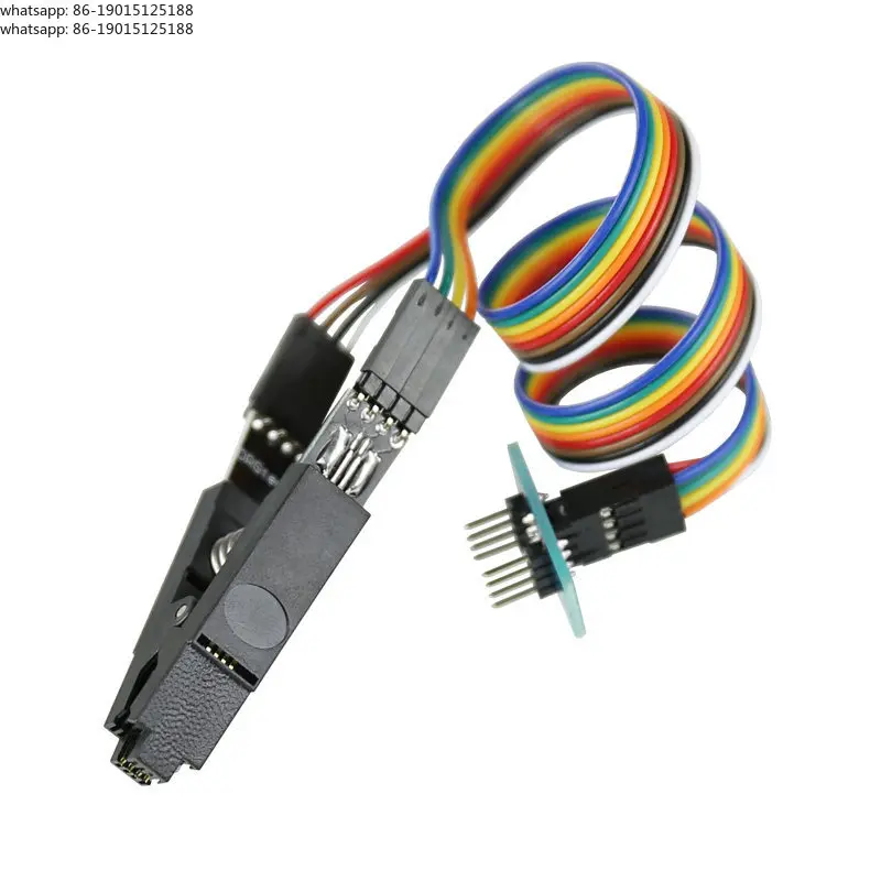 Wide and narrow body universal SOP8 to DIP8 test burning clip main board BIOS chip 8 feet free disassembly programming fixture