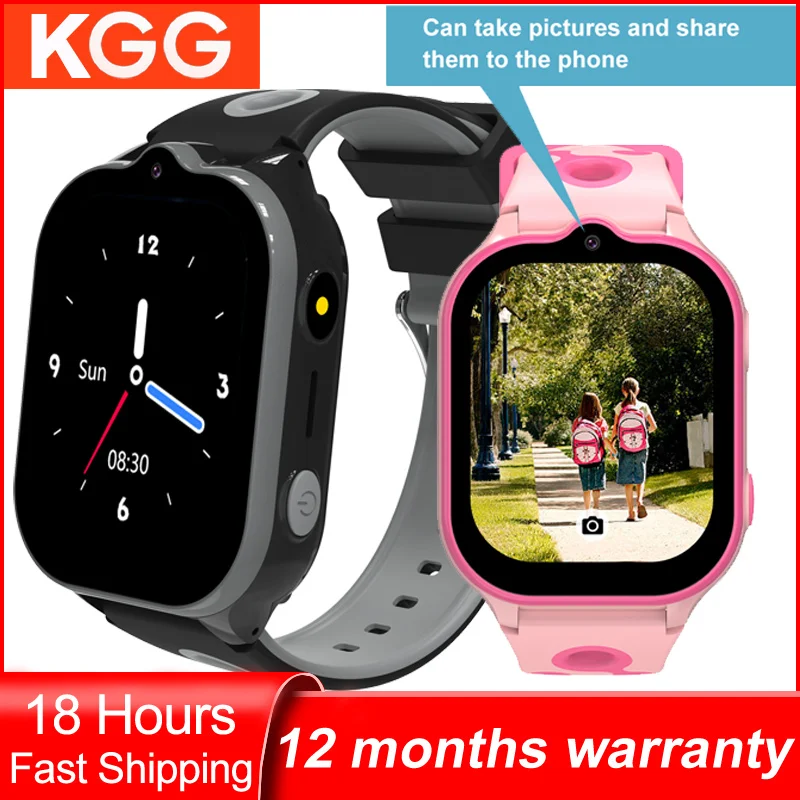 4G Kids Wathc Phone 2.01 inch Screen GPS Video Call SOS Waterproof Child Smartwatch Camera Monitor Tracker Location Smart Clock